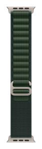 49mm Dark Green Alpine Loop - Small - Natural Titanium Finish