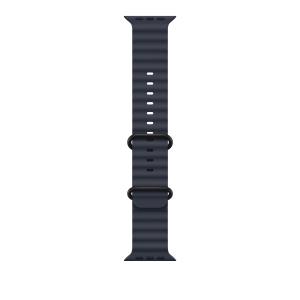 49mm Navy Ocean Band - Black Titanium Finish