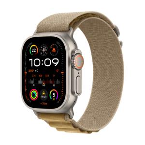 Watch Ultra 2 Gps + Cellular 49mm Natural Titanium Case With Tan Alpine Loop - Large (MX4H3QA/A)