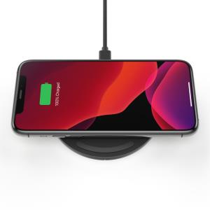 10w Wireless Charging Pad With Psu + Micro USB Cable - Black
