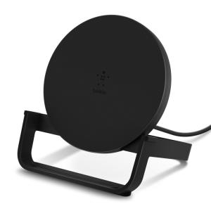 10w Wireless Charging Stand W/ Psu + Micro USB Cable - Black