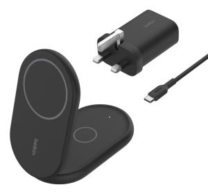 Boost Charge Qi2 15w Magnetic 2in1 Stand Black