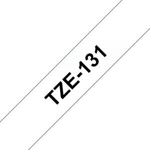 Tape 12mm Lami Black On Clear 8m (tze131)