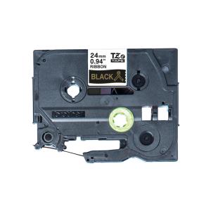 Tape Tzer354 24mm Gold On Black Satin Ribbon