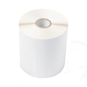 Uncoated Thermal Transfer Die-cut White Label Roll (bus-1j074102-121)