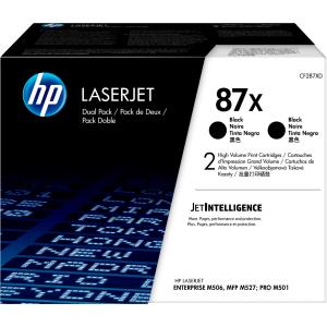 Toner Cartridge - No 87X - 18k Pages - Black - Dual Pack