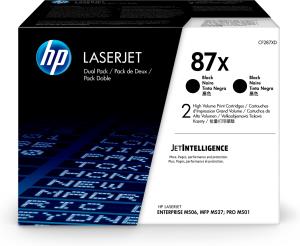 Toner Cartridge - No 87X - 18k Pages - Black - Dual Pack