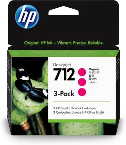 Ink Cartridge - No 712 - 29ml - Magenta - 3 Pack