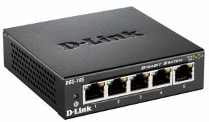 Desktop Switch Gigabit Dgs-105/b 5-port 10/100/1000 Metal Housing