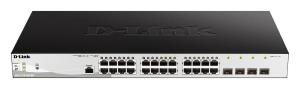 Dgs-121028pmeb Metro Ethernet Switch 24-port 10/100/1000base-t Poe + 4 Sfp Ports