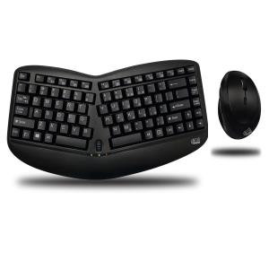 WIRELESS MINI ERGO KEYBOARD AND MOUSE COMBO WKB-1150CB
