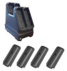 Mc22 / Mc27 Battery Power Kit Includes 4-slot Battery Charger And 4 Battery Pack Li-ion