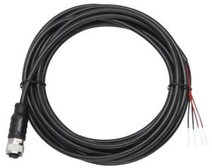Power Cord  - M12 - Flying Leads Dc   - 10m For 12-24vdc Source
