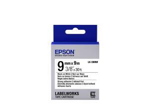 Label Cartridge Lk-3wbw Strong Adhesive 9mm Black/ White
