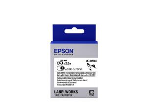 Label Cartridge Heat Shrink Tube (hst) Lk-4wba5 D5mm (2.5m) Black / White