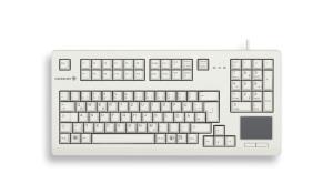 G80-11900 Touchboard Compact - Keyboard with Touchpad - Corded USB - Light Grey - Qwerty US/Int'l