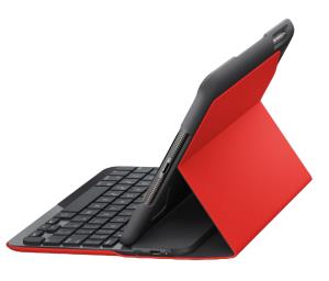 Canvas Keyboard Case For iPad Air 2-mars Red Orng-pa