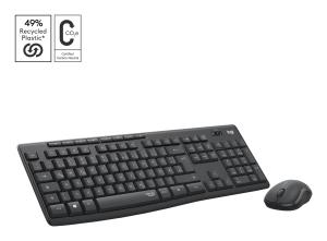 MK295 Silent Wireless Keyboard/Mouse Combo - Graphite - Qwertz Swiss/Lux