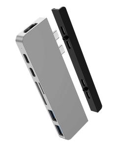 Hyperdrive Duo 7-in-2 USB-c Hub - Grey