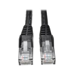 CAT6 GIGABIT SNAGLESS MOLDED BLACK 25 FT. (7.62 M)