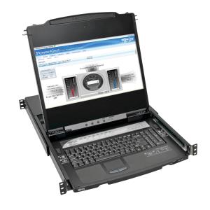 8-PORT 1U RACK-MOUNT CONSOLE HDMI KVM SWITCH WITH 17IN