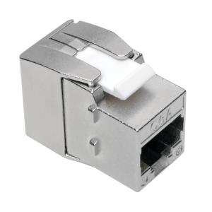 TRIPP LITE Keystone Jack CAT6a/CAT6/Cat5e, RJ45, Shielded, Dust Cap - Toolless, PoE/PoE+ Compliant, TAA