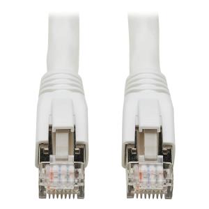 CAT8 25G/40G-CERT SNAGLESS CBL S/FTP RJ45 M/M POE WHT 0.91M