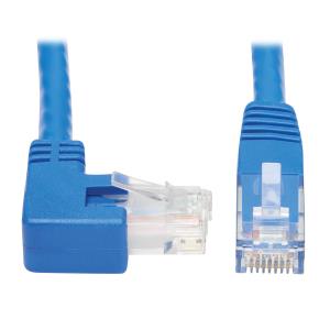 RT-ANGLE CAT6 GIG MOLDED UTP ETHNET CBL RJ45 M/M BLUE 4.57 M