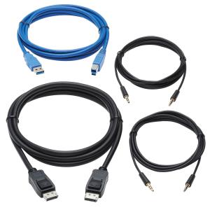 DISPLAYPORT KVM CABLE KIT 4K DP USB 3.2 3.5 MM 1.83 M