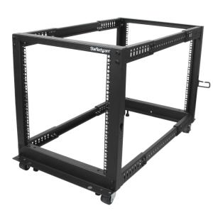 Server Rack - Open Frame Adjustable Depth 12u 4 Post Rack