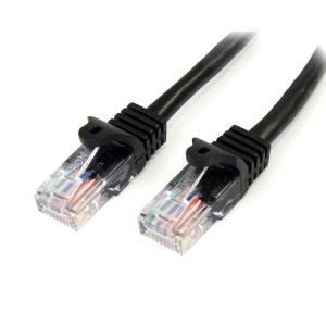 Patch Cable - Cat 5e - Utp - Snagless - 50cm - Black
