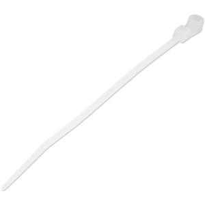Plastic Zip Ties With Screw Hole 4in 100 Pack