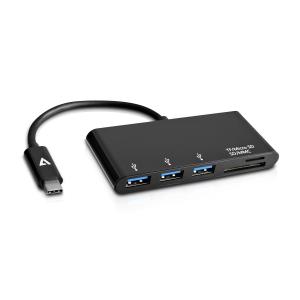 USB Type C To 5in1 Hub Black