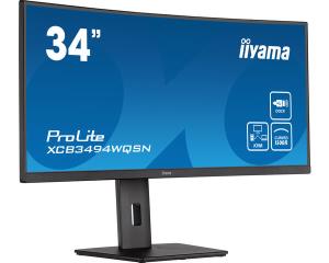 Desktop USB-C Monitor - ProLite XCB3494WQSN-B5 - 34in Curved - 3440x1440 (UWQHD) - Black