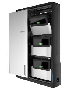 Zip12 Charging Wall Mount Storage Cabinet (black/silver) Uk / Ie