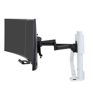 Trace Dual Monitors Panel Clamp Bright White