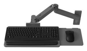 Lx Pro Arm Keyboard Tray Wall Mount - Industrial Grey