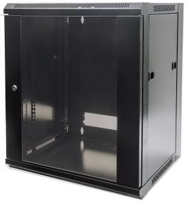 Wallmount Cabinet - 19in - 9U - Flatpack - Black