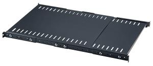 Fixed Extending Shelf - 19in - 1U - Steel - Adjustable Depth From - 55.88 - 101.6 cm