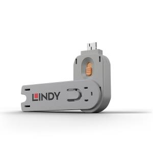 USB Type A Port Blocker Key Orange