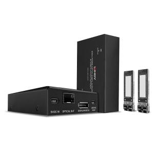 Cable Fibre Optic - DisplayPort 1.2 - Black - 300m With KVM Extender USB