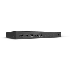 4 Port Hdmi 18g, USB 2.0 And Audio KVM Switch