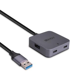 USB 3.0 Hub 4 Ports 2 USB Type C Und 2 USB Type A 5m