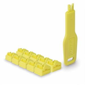 Rj-45 Port Blockers - Pack Of 10 Yellow