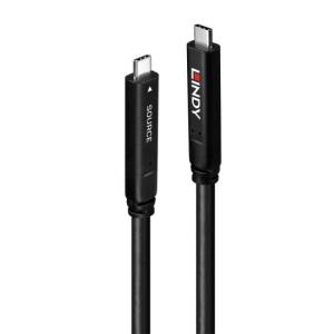 Hybrid Cable USB 3.2 G1- USB-c Male - USB-c  Male - 10m - Black With DisplayPort 1.4 2 Lanes