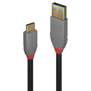 Cable USB 3.2 - USB-a Male - USB-c  Male - 3m - Anthraline With Power Delivery