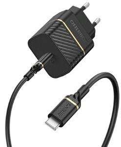 Wall Charger 20w 1x USB-c 20w USB-pd USB C-c Cable 1m Black Eu