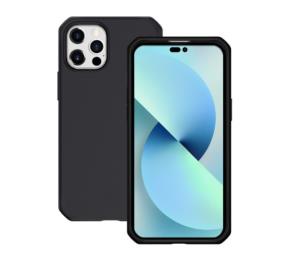 CASE FOR IPHONE 14 IPHONE 13 SOLID BLACK MAT SOFT BAG 6.1IN