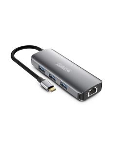 Hubee Hub - 8 In 1 USB-c With 3 USB-a/1 Hdmi 4k/1 Rj45 / 2 Card
