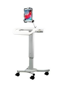 Heightadjustable Rolling Secure Workstation Cart For 7-14in Tab